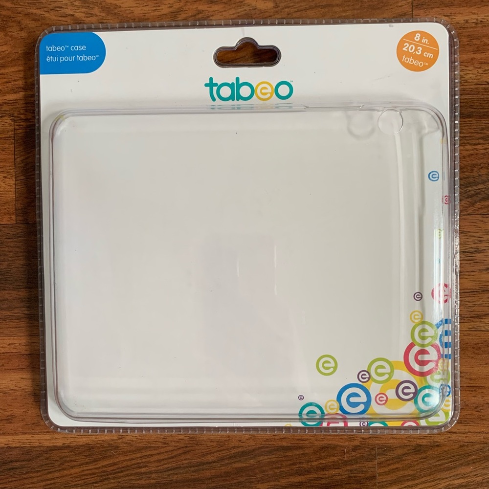 8” Tabeo Case for Tabeo Tablet Clear Convenient Durable protects NEW!